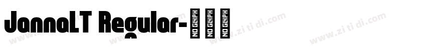 JannaLT Regular字体转换